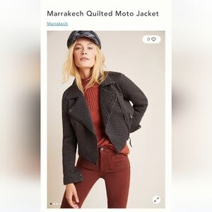 Marrakech Quilted Moto Jacket | Anthropologie